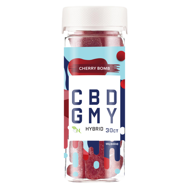 CBD GUMMIES - 30CT Cherry Bomb 1500mg (50mg ea.) – HYBRID_100